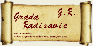 Grada Radisavić vizit kartica